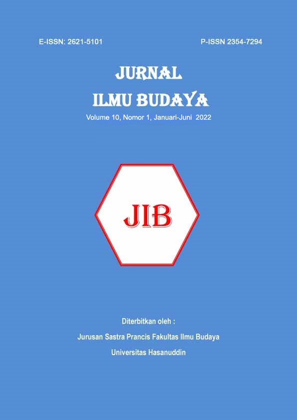 					View Vol. 10 No. 1 (2022): Jurnal Ilmu Budaya
				