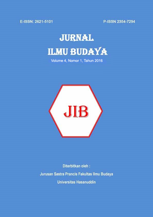 					View Vol. 4 No. 1 (2016): Jurnal Ilmu Budaya
				