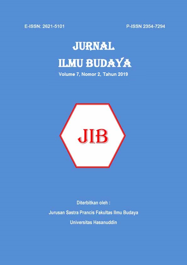 					View Vol. 7 No. 2 (2019): Jurnal Ilmu Budaya
				